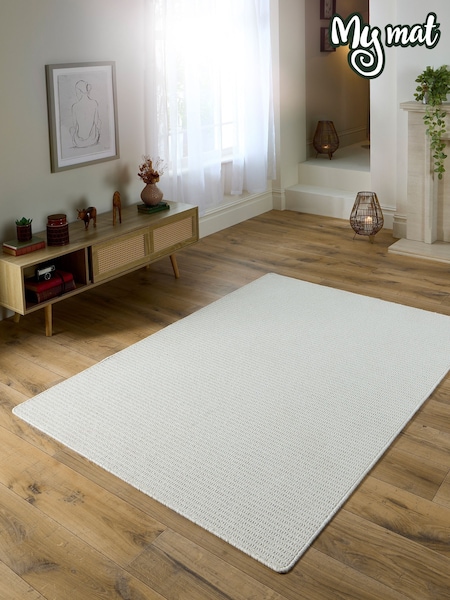 My Mat Ivory Sculptured Waffle Rug (H98578) | £50 - £321