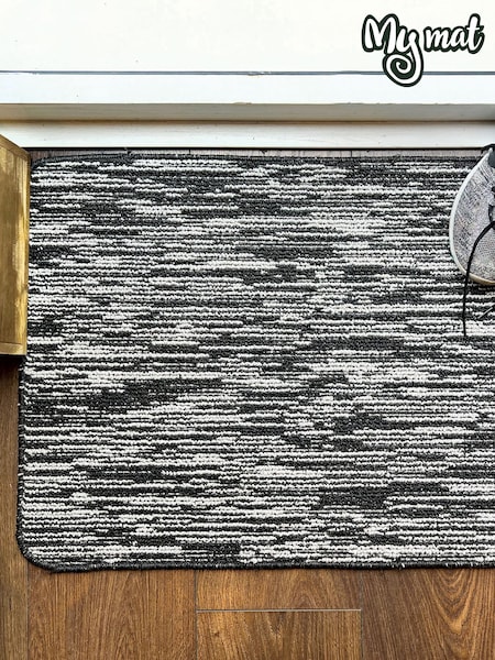 My Mat Charcoal Broken Stripe Mat (H98621) | £14 - £27