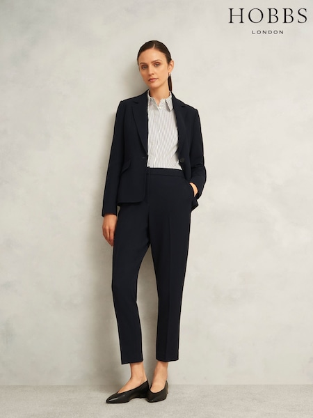 Hobbs Blue Petite Ivy Trousers (H98673) | £99
