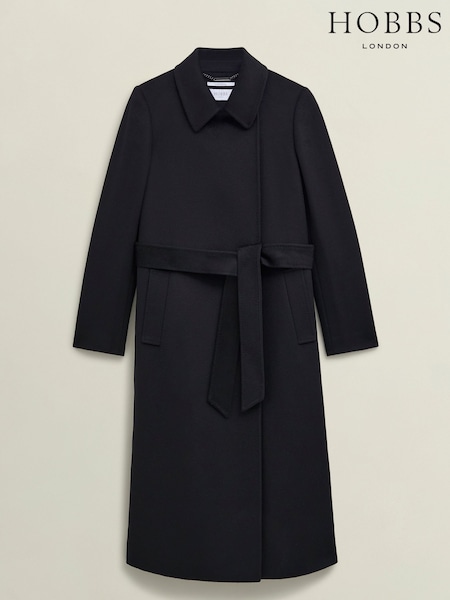 Hobbs Black Petite Livia Coat (H98728) | £379