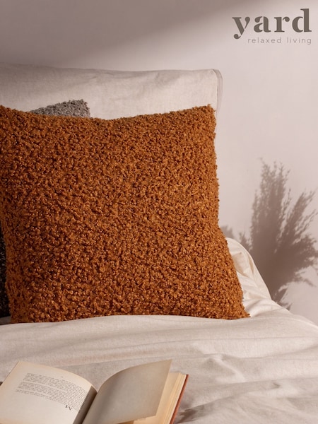 Yard Ginger Cabu Chunky Boucle Cushion (H99151) | £28