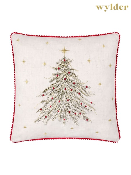Wylder Natural Twinkling Tree Cushion (H99182) | £19