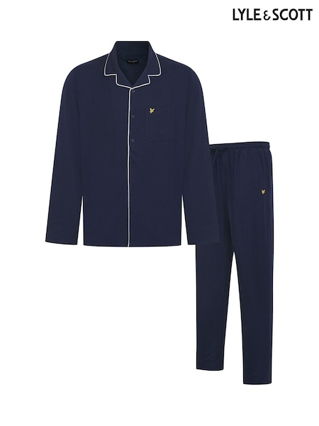 Lyle & Scott Blue Bellingham Pyjamas Set (H99271) | £65