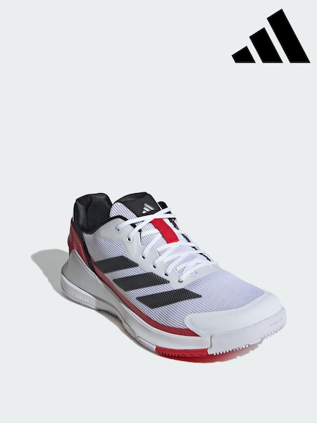 adidas White Crazyquick Padel Shoes (H99580) | £100