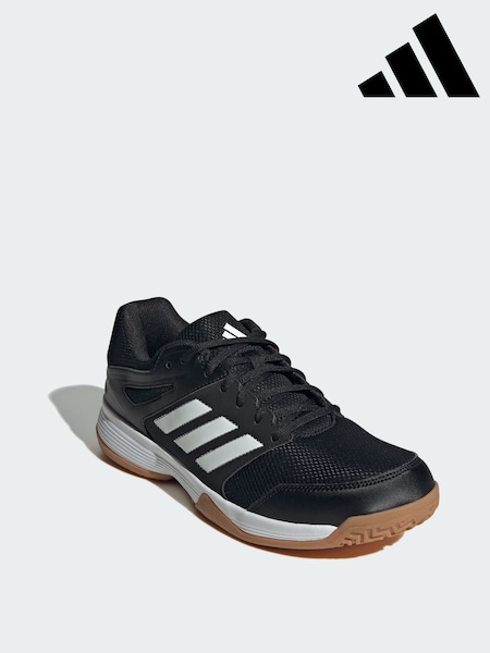 adidas Black Speedcourt Indoor Shoes (H99584) | £45