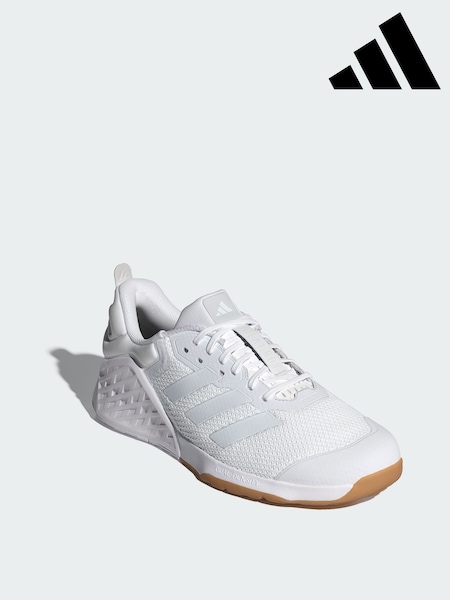 adidas White Dropset 3 Strength Training Shoes (H99588) | £110