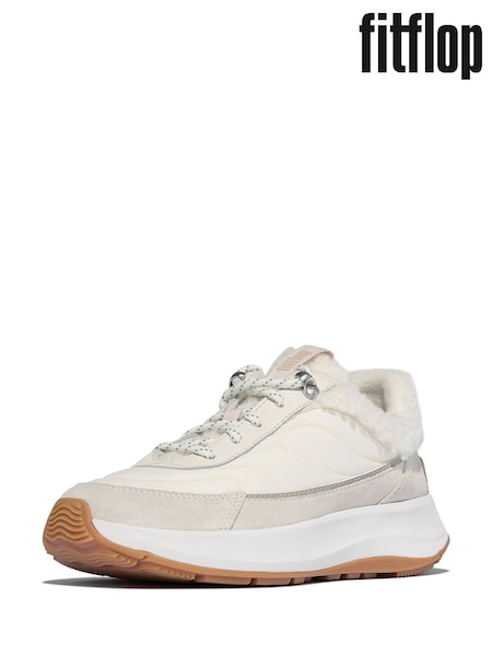 FitFlop Cream F-Mode Flow Trainers (H99674) | £120