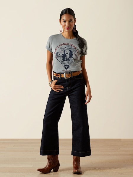 Ariat Blue Dont Press Your Luck T-Shirt (H99690) | £25