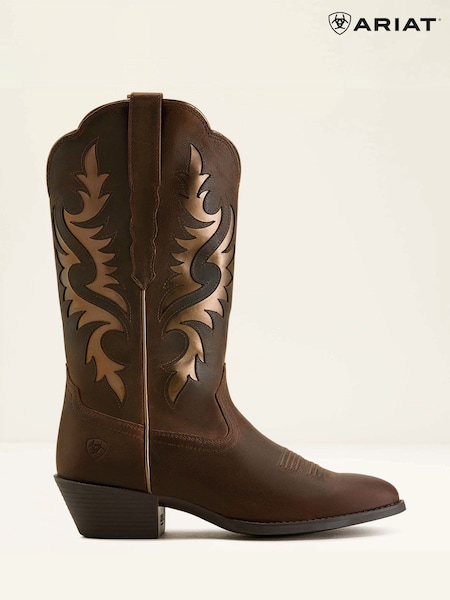 Ariat Womens Heritage R Toe Retro Brown Boots (H99705) | £170
