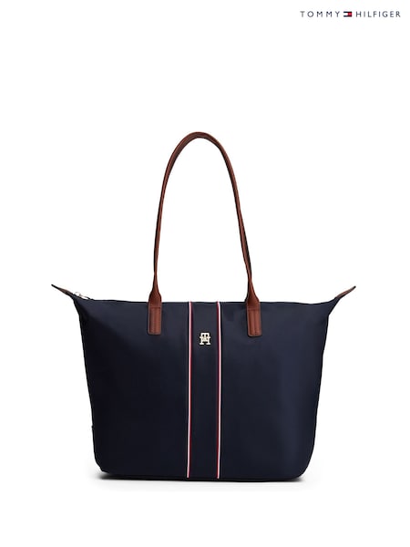 Tommy Hilfiger Blue Corporate Monogram Tote Bag (H99734) | £100