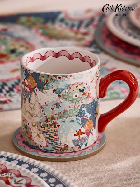 Cath Kidston Blue Christmas Journey Shortie Mug (H99853) | £10