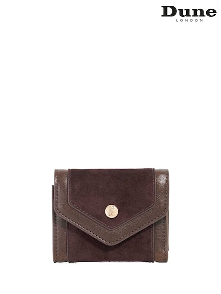 Dune London Brown Medium Kamara Foldover Card Holder (H99865) | £59