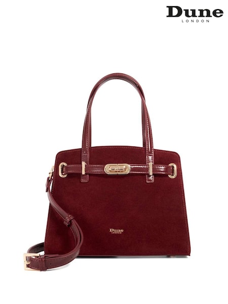 Dune London Red Medium Dinidefine Belted Tote Bag (H99877) | £139