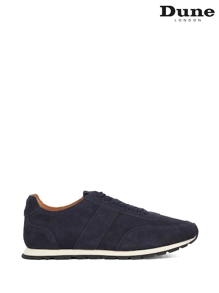 Dune London Blue Treyson Clean Panel Runner Trainers (H99914) | £99