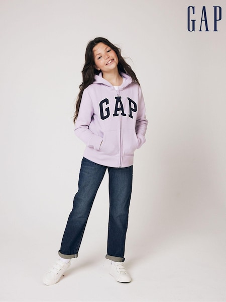 Gap Dark Wash Blue Mid Rise Stretch Girlfriend Jeans (4-16yrs) (K12707) | £30