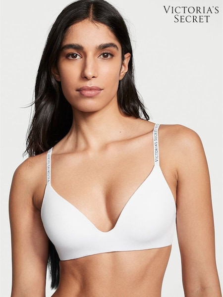Victoria's Secret White Strap Non Wired Lightly Lined Bra (K16026) | £35