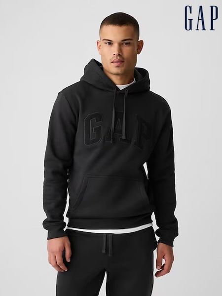 Gap Black Pullover Arch Logo Hoodie (K16995) | £35