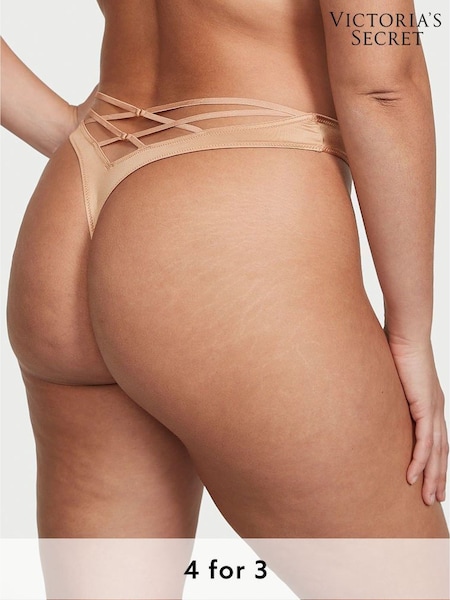 Victoria's Secret Praline Nude Thong Knickers (K22402) | £14