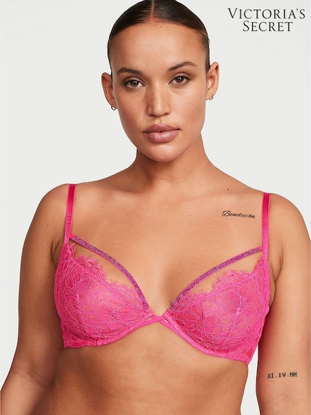 Victoria's Secret Forever Pink Shine Lowcut Demi Bra (K22564) | £23