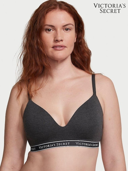Victoria's Secret Charcoal Heather Grey Non Wired Lightly Lined Bra (K22591) | £35