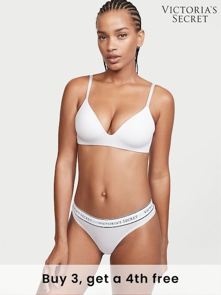 Victoria's Secret Ivory White Thong Knickers (K26653) | £9