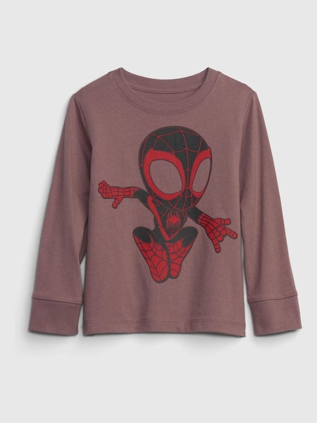 Gap Purple Marvel Marvel Superhero Graphic Long Sleeve T-Shirt (K30501) | £8