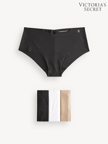 Victoria's Secret Black/Nude/White Cheeky 4 Pack Knickers (K31552) | £20