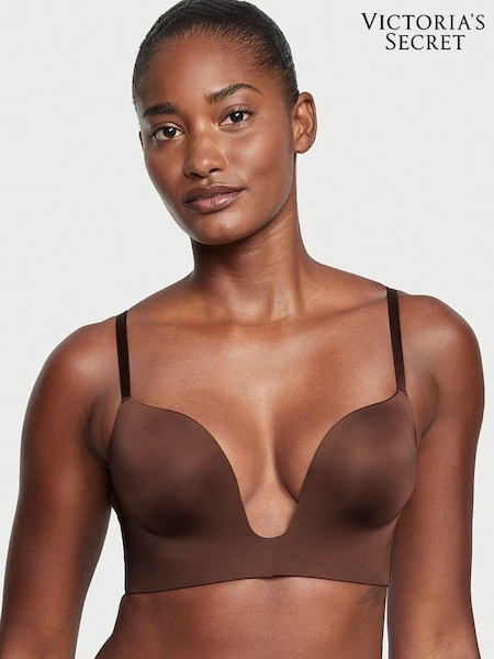 Victoria's Secret Ganache Brown Plunge Low Back Bra (K41446) | £45