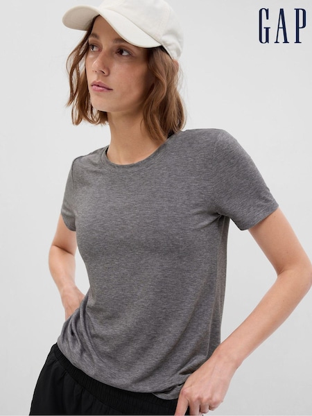 Gap Grey Breathe Short Sleeve Crew Neck T-Shirt (K42382) | £22