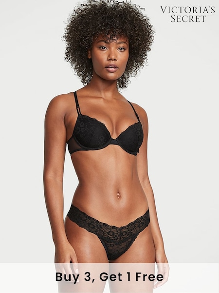 Victoria's Secret Black Thong Knickers (K42775) | £9