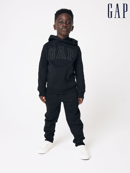 Gap Black Logo Overhead Hoodie (4-13yrs) (K45038) | £20