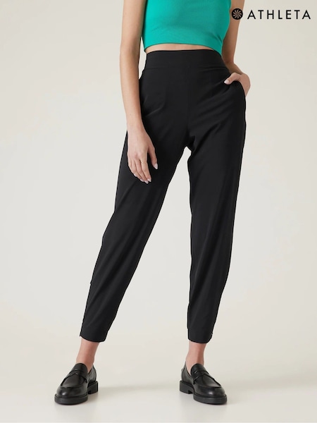 Athleta Black Brooklyn Mid Rise Featherweight Joggers (K47318) | £80