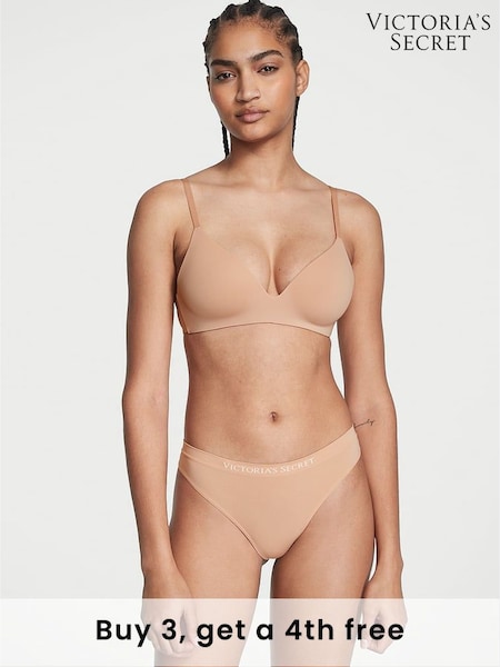 Victoria's Secret Nude Praline Thong Knickers (K59452) | £9