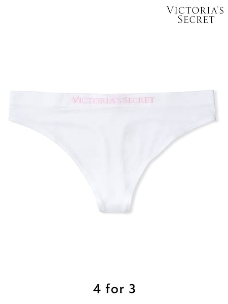 Victoria's Secret White Thong Knickers (K59454) | £9