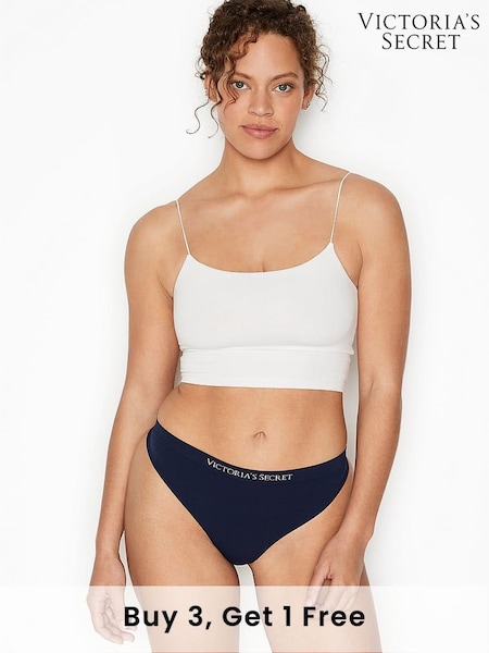 Victoria's Secret Blue Navy Noir Thong Knickers (K63625) | £9