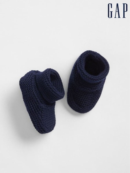 Gap Navy Blue Baby Brannan Booties (K68454) | £16