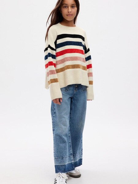 Gap Cream Split Hem CashSoft Jumper (K70391) | £4