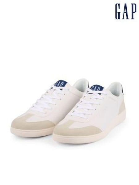Gap White Seattle Low Top Trainers (K71730) | £75