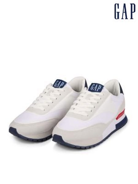 Gap White New York Low Top Trainers (K71781) | £75