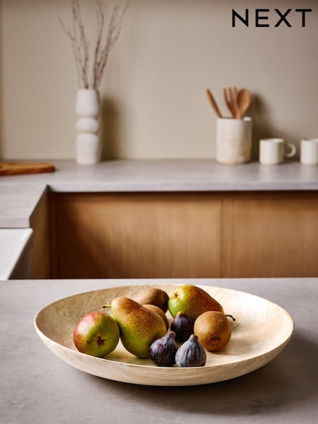 Natural Alina Ceramic Fruit Bowl (K72070) | £45