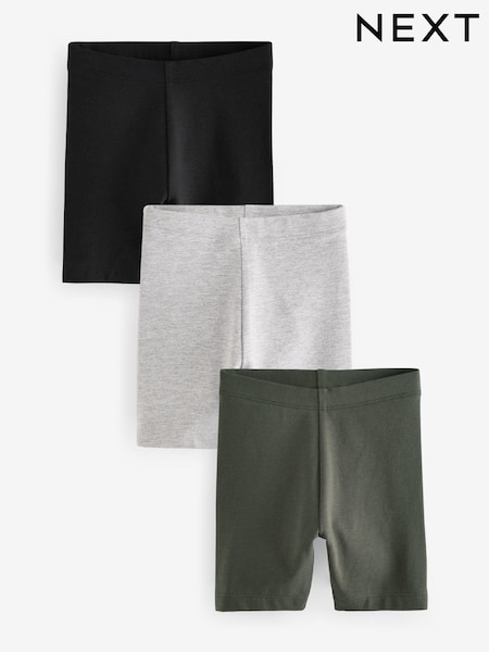 Black & White Cycling Shorts 3 Pack (3mths-7yrs) (K72182) | £7 - £11