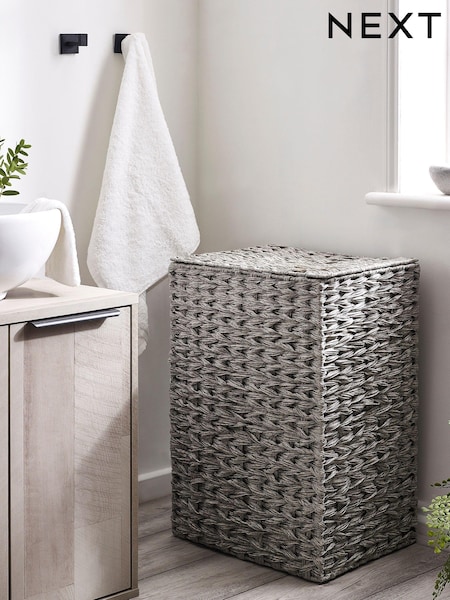 Grey Hepworth Wicker Hamper Laundry (K73295) | £60