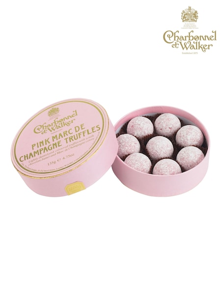 Charbonnel et Walker 135g Pink Marc de Champagne Chocolate Truffles (K73358) | £23