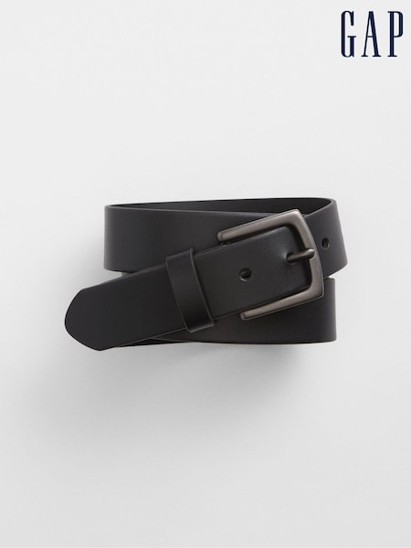 Gap Black Leather Belt (K73466) | £18