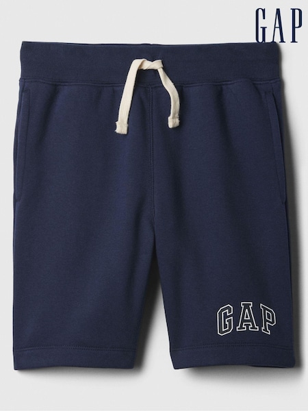 Gap Navy Blue Pull On Logo Jogger Shorts (4-13yrs) (K73644) | £14