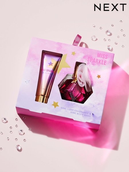 Kids Miss Sparkle 50ml Light Perfume and Body Wash Gift Set (K73647) | £12