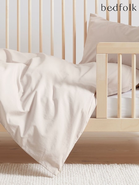 Bedfolk Pink 100% Cotton Toddler Duvet Cover (K73851) | £65