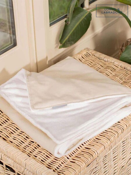 Lords and Labradors Cream Savanna 100% Cotton Dog Blanket (K73968) | £35 - £45