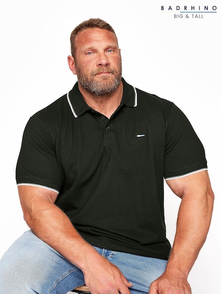 BadRhino Big & Tall Black Core Polo Shirt (K74911) | £19
