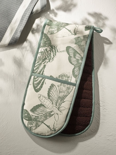 Kew Gardens Green Living Jewels Oven 100% Cotton Glove & Apron Set (K75533) | £44